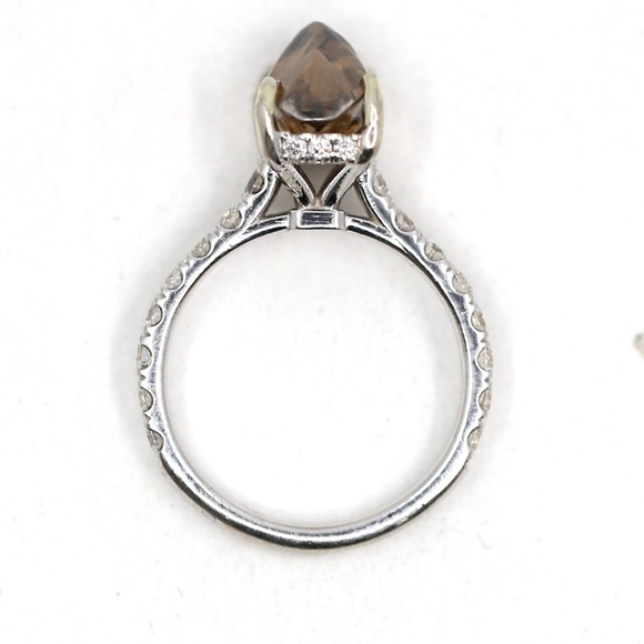 5.14 Carat Rough Diamond Engagement Ring - Picture 7 of 10